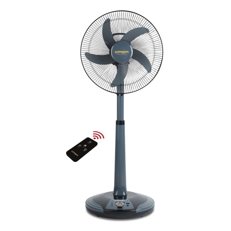 Qasa 18 Inches Rechargeable Fan + Remote Control