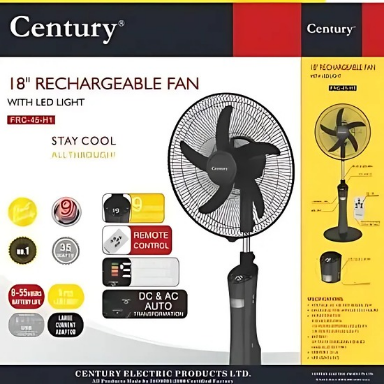 18-inches Century Rechargeable Fan