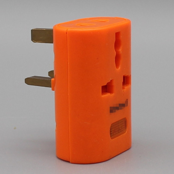 Electrical plastic 3 pin socket 13A multi universal british wall plug adapter