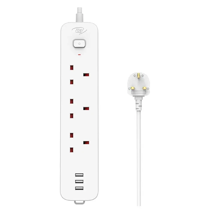 Itel 3-Way With 3 USB Socket Extension