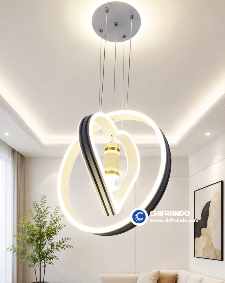 Modern Love Heart Ring LED Pendant Light for Home & Interiors