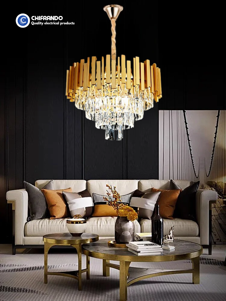 400MM XG Round Gold Crystal Chandelier -XG-70253/400