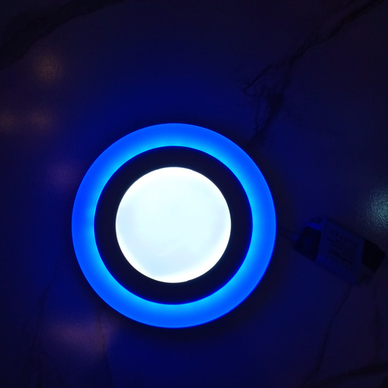 6+3W Blue/White Round POP Panel Light