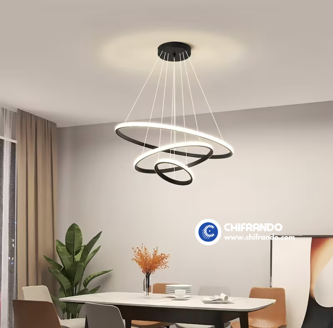 Infinity Ring LED Pendant Light – Elegant Contemporary Lighting for Homes, Hotels, Bars & Restaurants