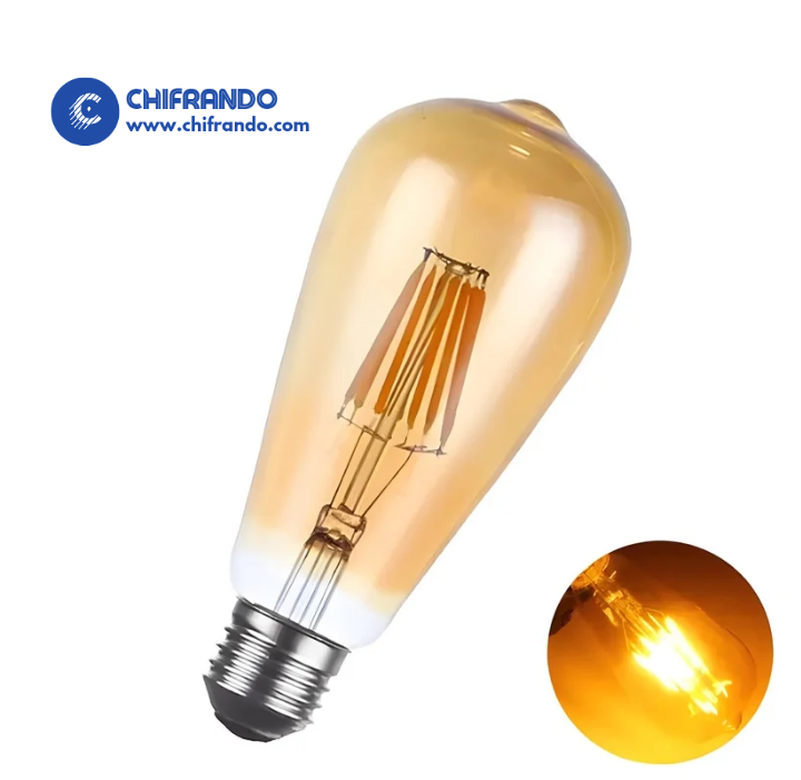 Long Shape 4 Watts Warm White LED Bulb - E27 Screw
