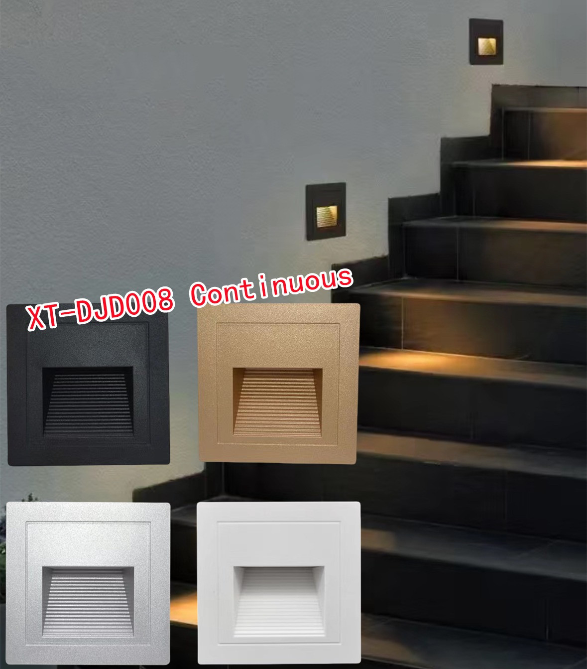 XG Continuous Staircase LED Ground Footlight Without Sensor