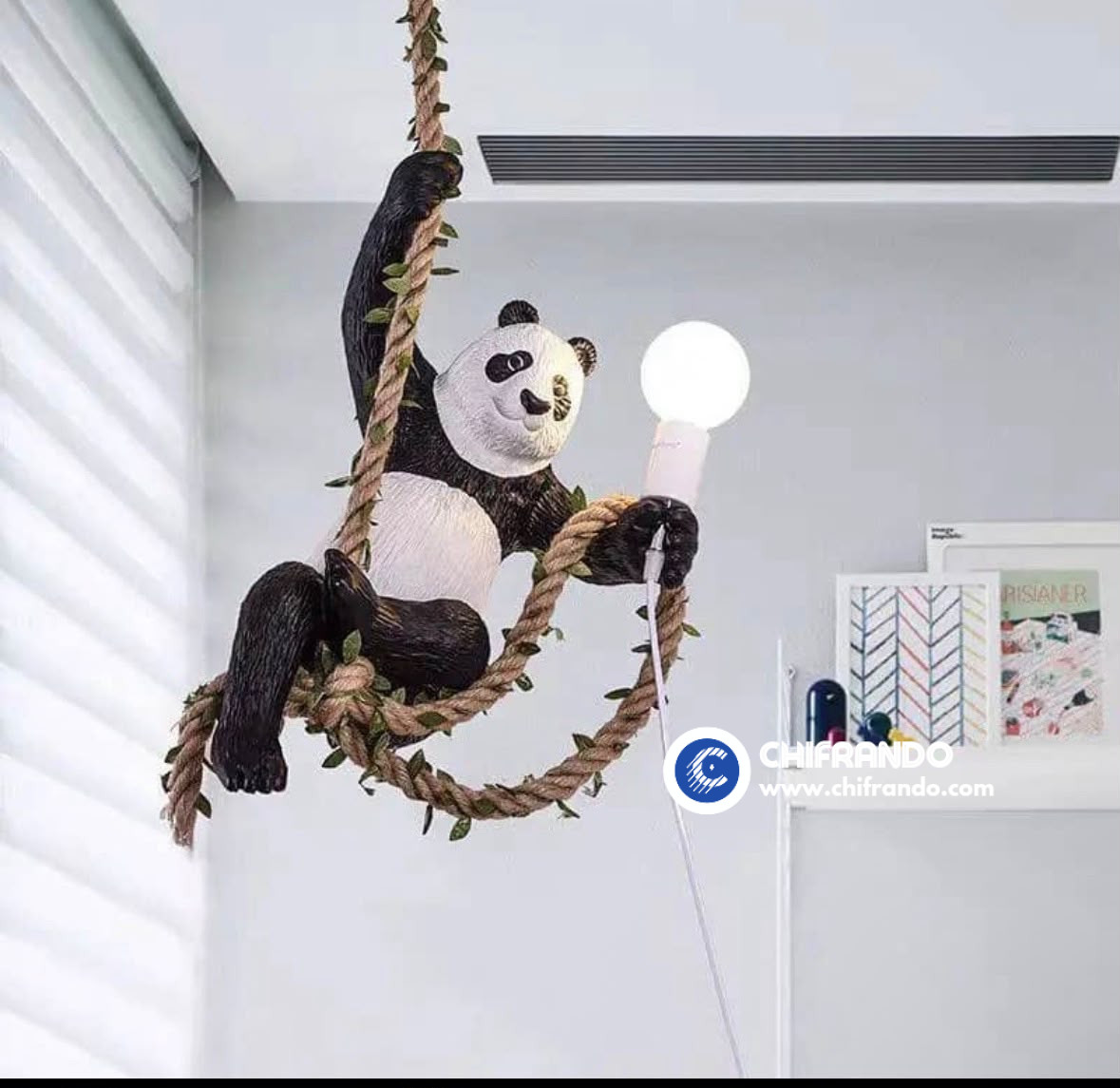 Panda Swing Pendant Light – Unique Decorative Lighting for Bars, Restaurants & Interiors